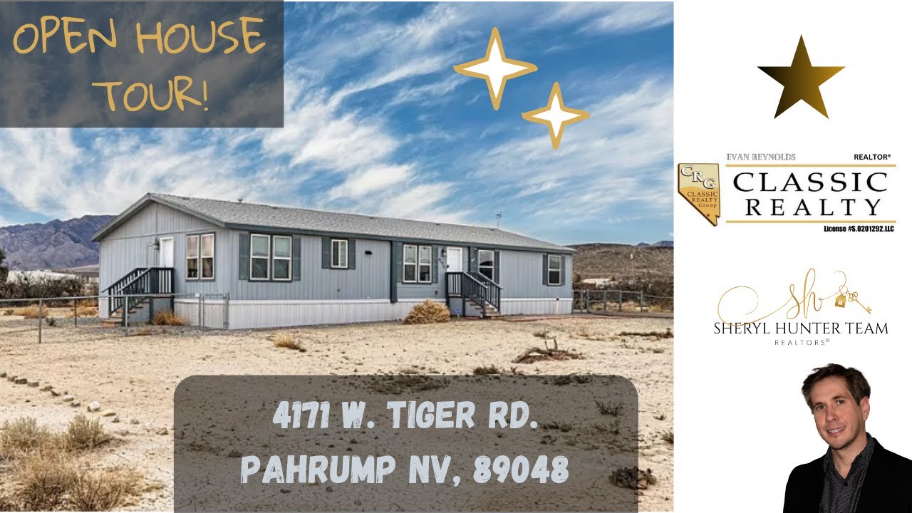 HOUSE TOUR!! 4171 W. Tiger Rd., Pahrump NV 89048 FOR SALE! 4/8/24