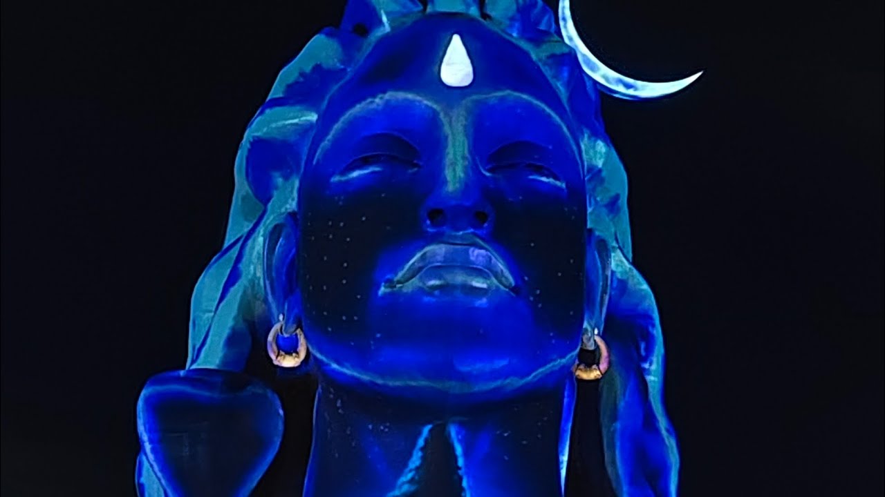 Adiyogi temple lights show Bangalore #bangalore #adiyogilightshow #love #concert 