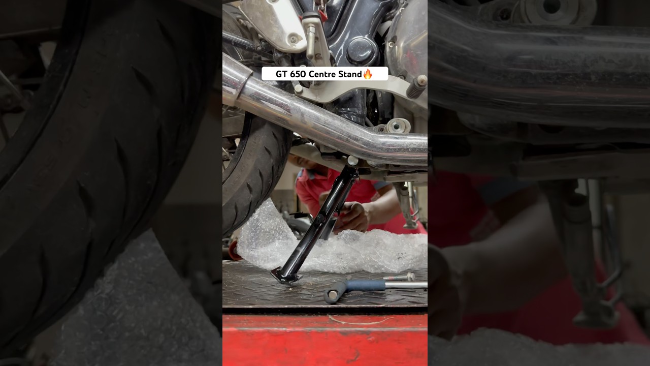 Continental GT 650 Centre Stand Installation💀 GT 650 Double Stand Price✅ GT 650 Middle Stand✅