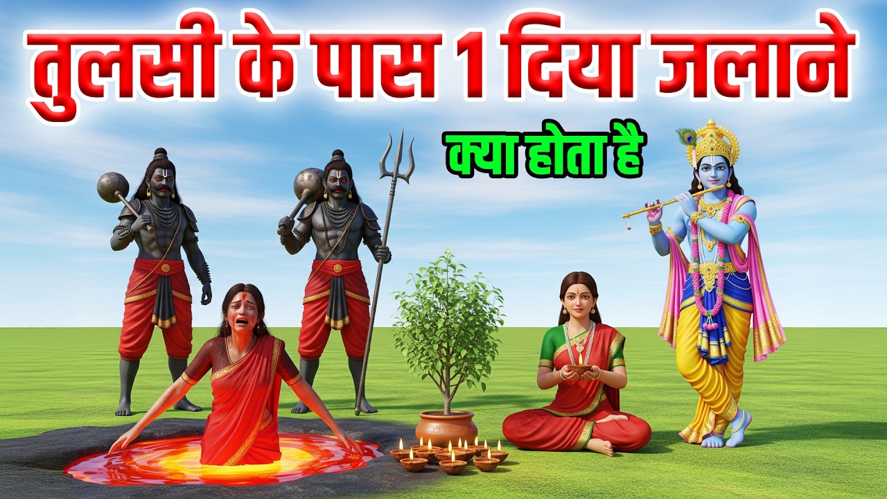 श्री कृष्ण कहते है तुलसी के पास दीपक जलाने से क्या होता है? Vastu Tips Tulsi