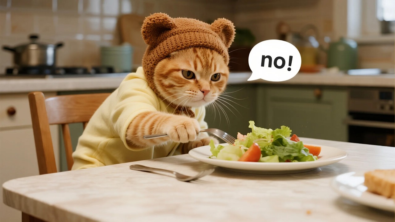 Ginger Kitten's 🥦😿 vegetable garden is ruined! The mascot is the hero.