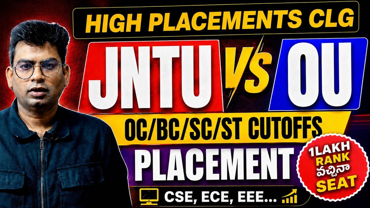 jntu vs OU | top 10 engineering colleges | jntu | ou | cutoffs |tg Eapcet 2026 #eapcet2026 #jntu #ou