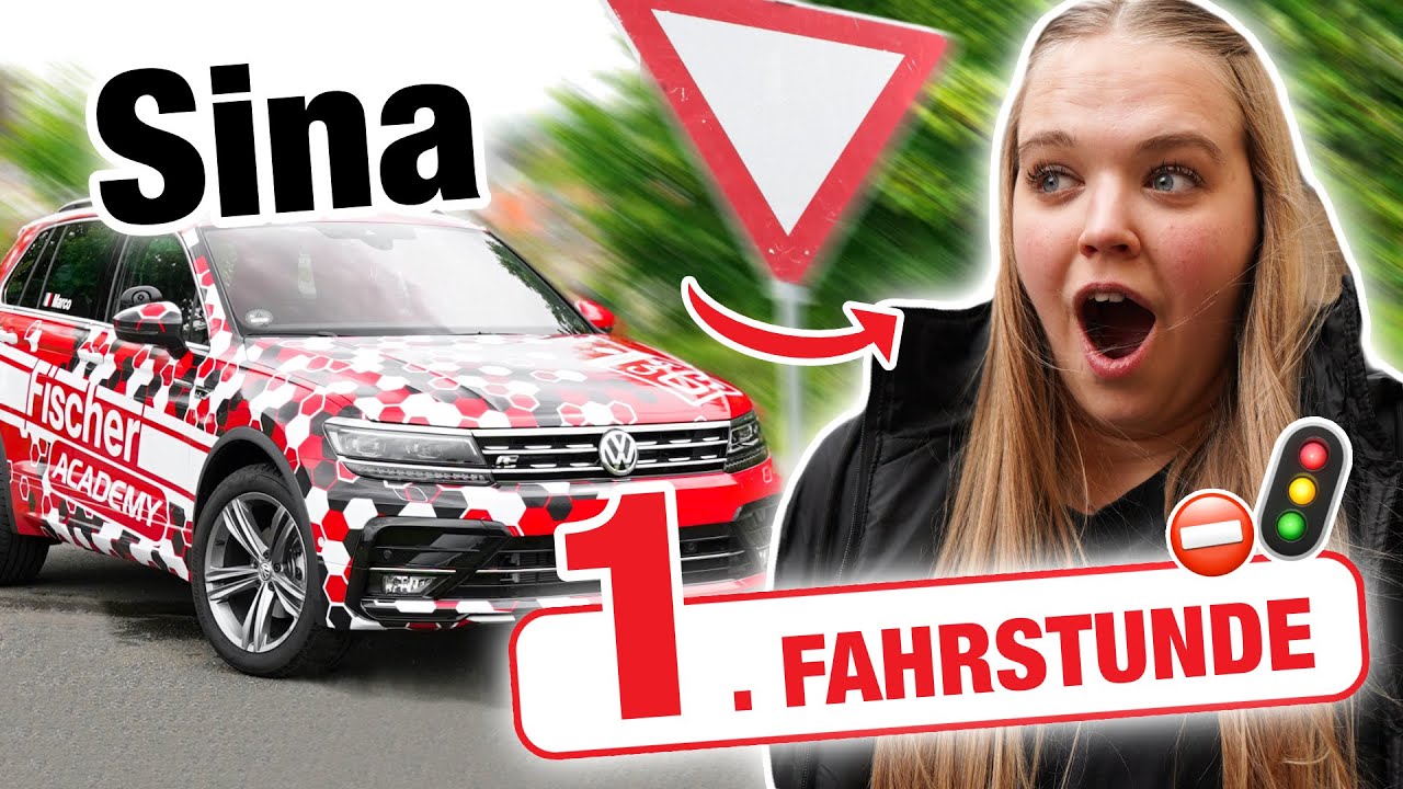 Erste Fahrstunde mit SCHALTUNG & Sina 😎 | Fischer Academy
