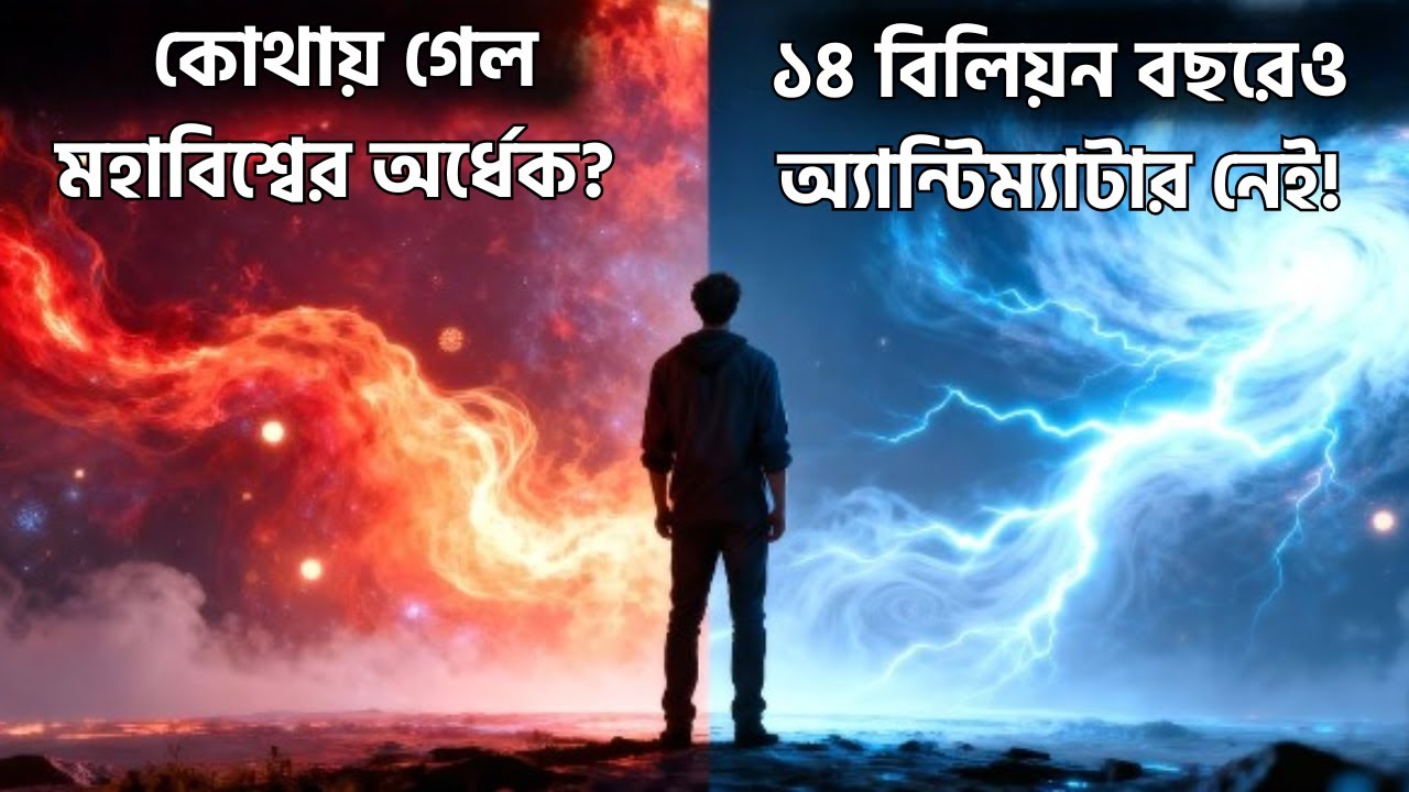 ১৪ বিলিয়ন বছরেও অ্যান্টিম্যাটার নেই! কোথায় গেল মহাবিশ্বের অর্ধেক? 😱