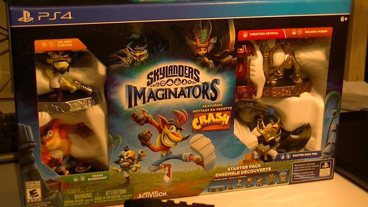SKYLANDERS IMAGINATORS CRASH BANDICOOT STARTER KIT UNBOXING