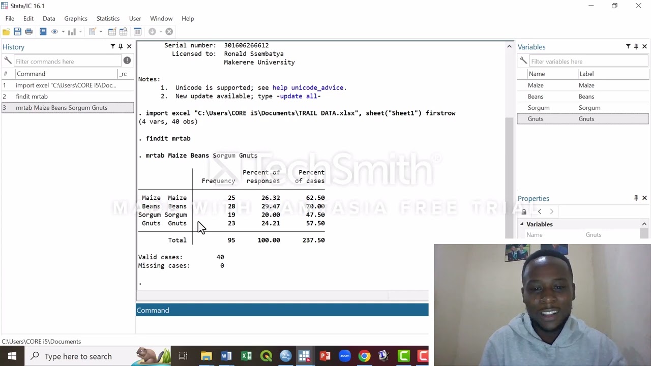 Multiple Responses mrtab in Stata Vs SPSS-Ronald Ssembatya   1of2