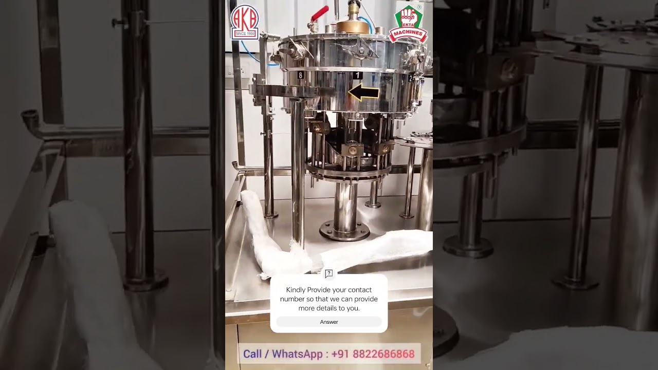 Fully Automatic Soft Drink Machine. Ekta 8 Head Filler & 4 Head Capper. 100% Original Soda. (CSD)