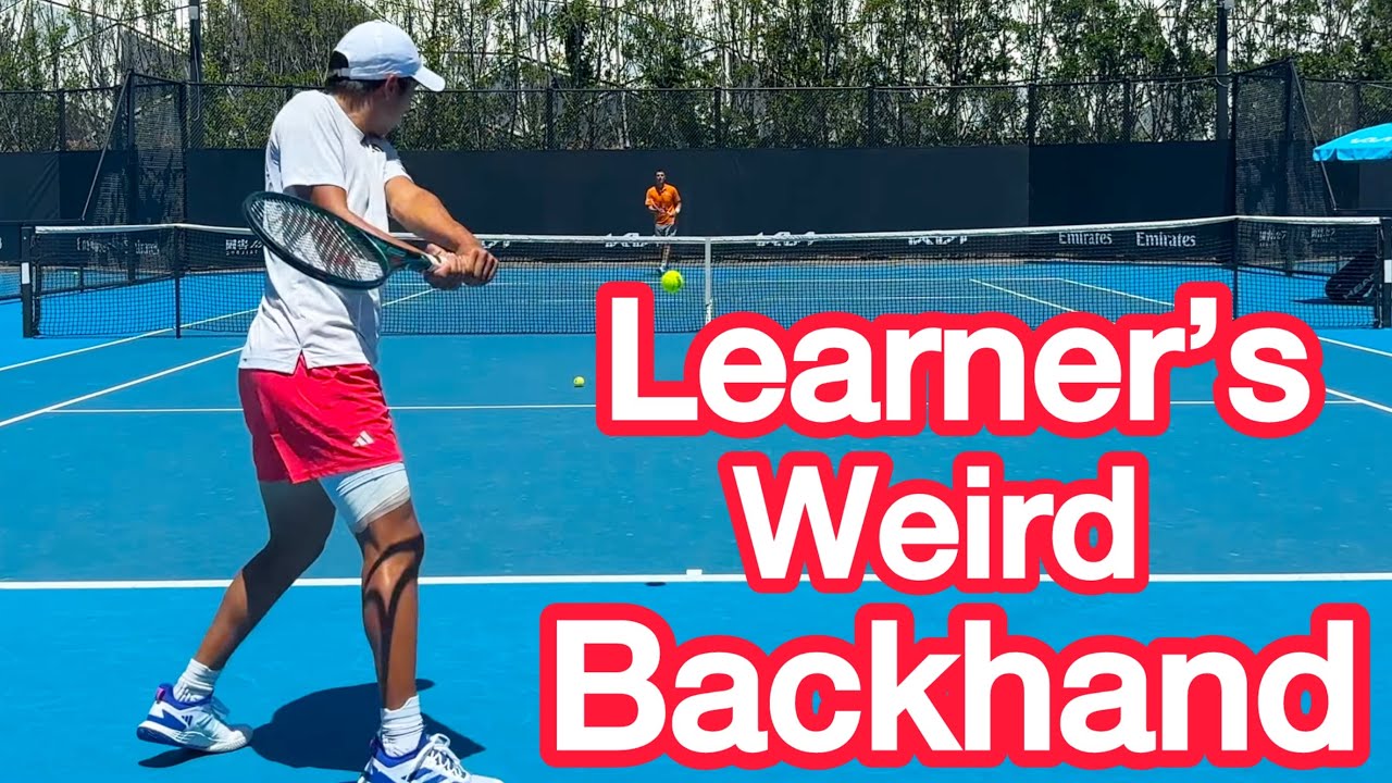 What Is Up With Learner Tien’s Backhand? (Tennis Technique Analysis)