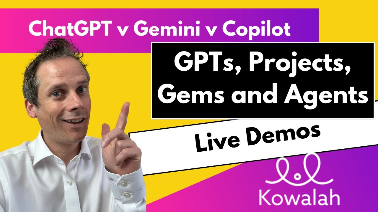 ChatGPT v Gemini v Copilot - GPTs, Projects, Gems and Agents