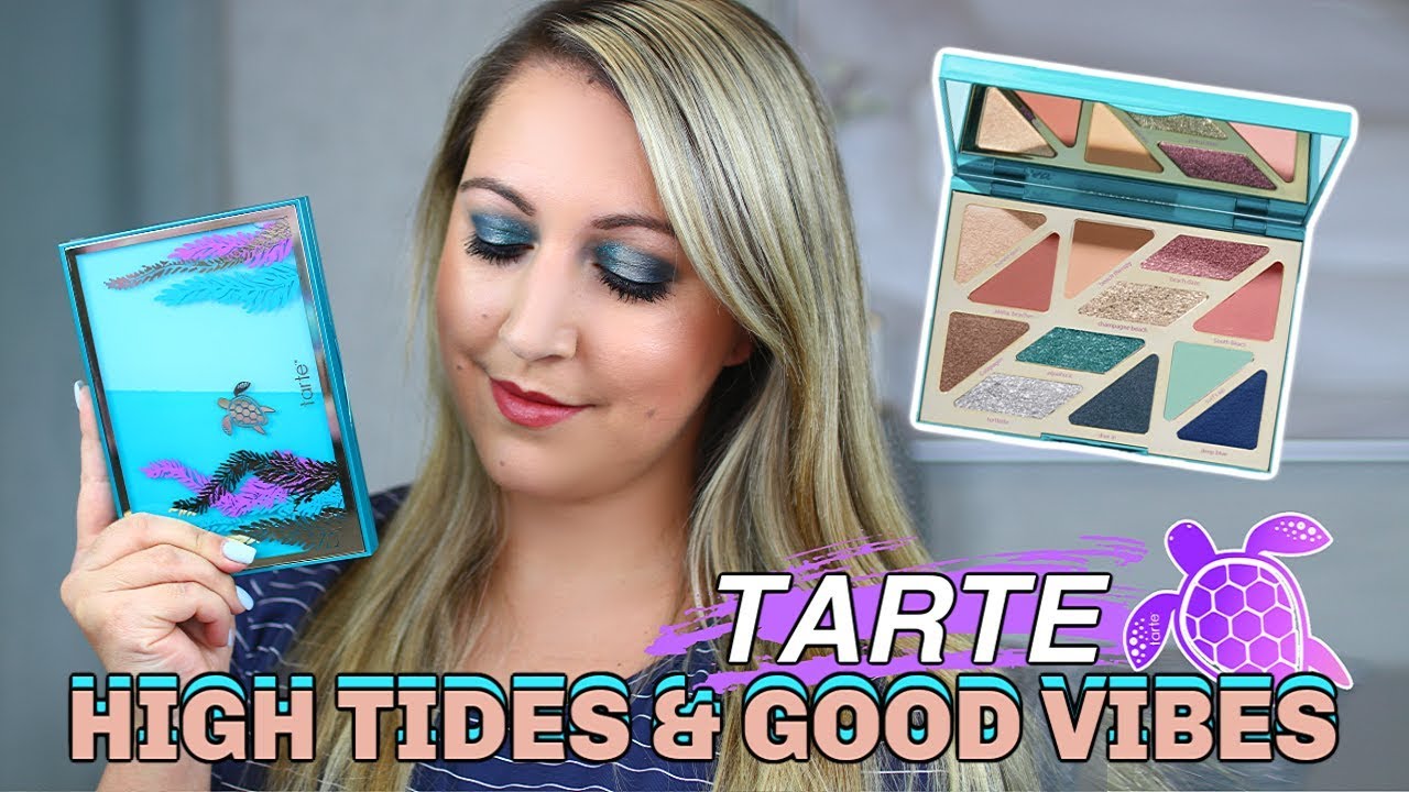 NEW TARTE HIGH TIDES & GOOD VIBES PALETTE | First Impressions Review & Tutorial