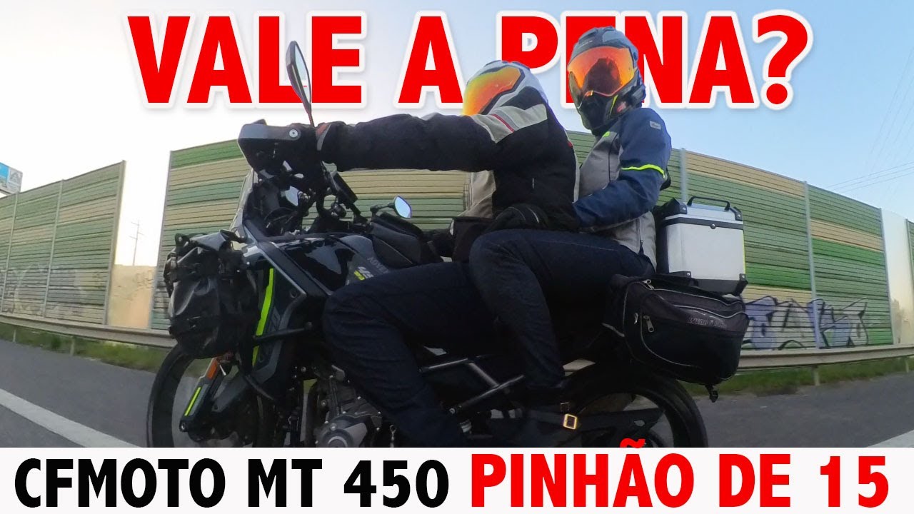 Teste (1000kms) do pinhão de 15 na CFmoto 450MT  ★ 🔥🔴💯✅