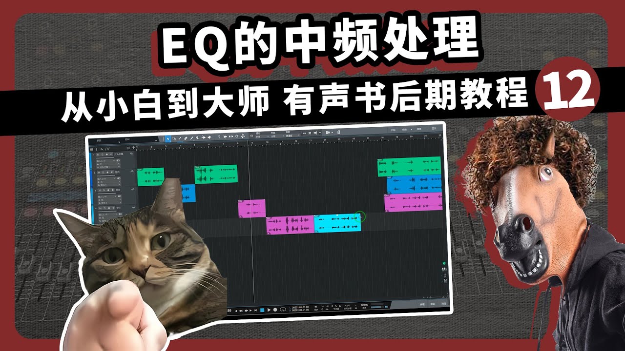 人声EQ的中频处理 12集 从小白到大师有声书后期教程 愤怒的调音师 声卡话筒测评