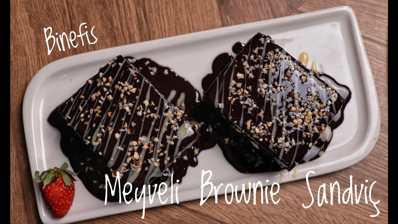 Meyveli Brownie Sandviç (Bağımlılık Yapacak Bir Lezzet) | Binefis