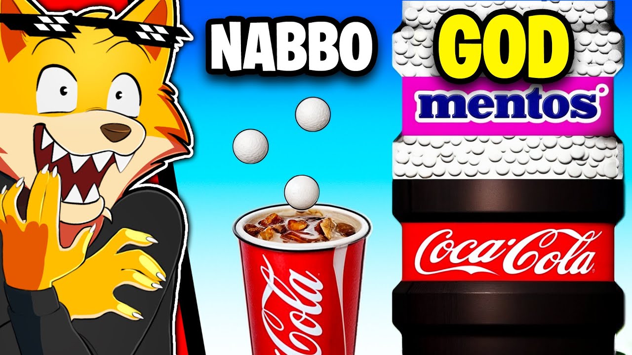 COCA COLA GIGANTE Contro 1,000,000,000,000 di MENTOS NABBO vs GOD! Sono Arrivato Sulla LUNA?! *FINE*