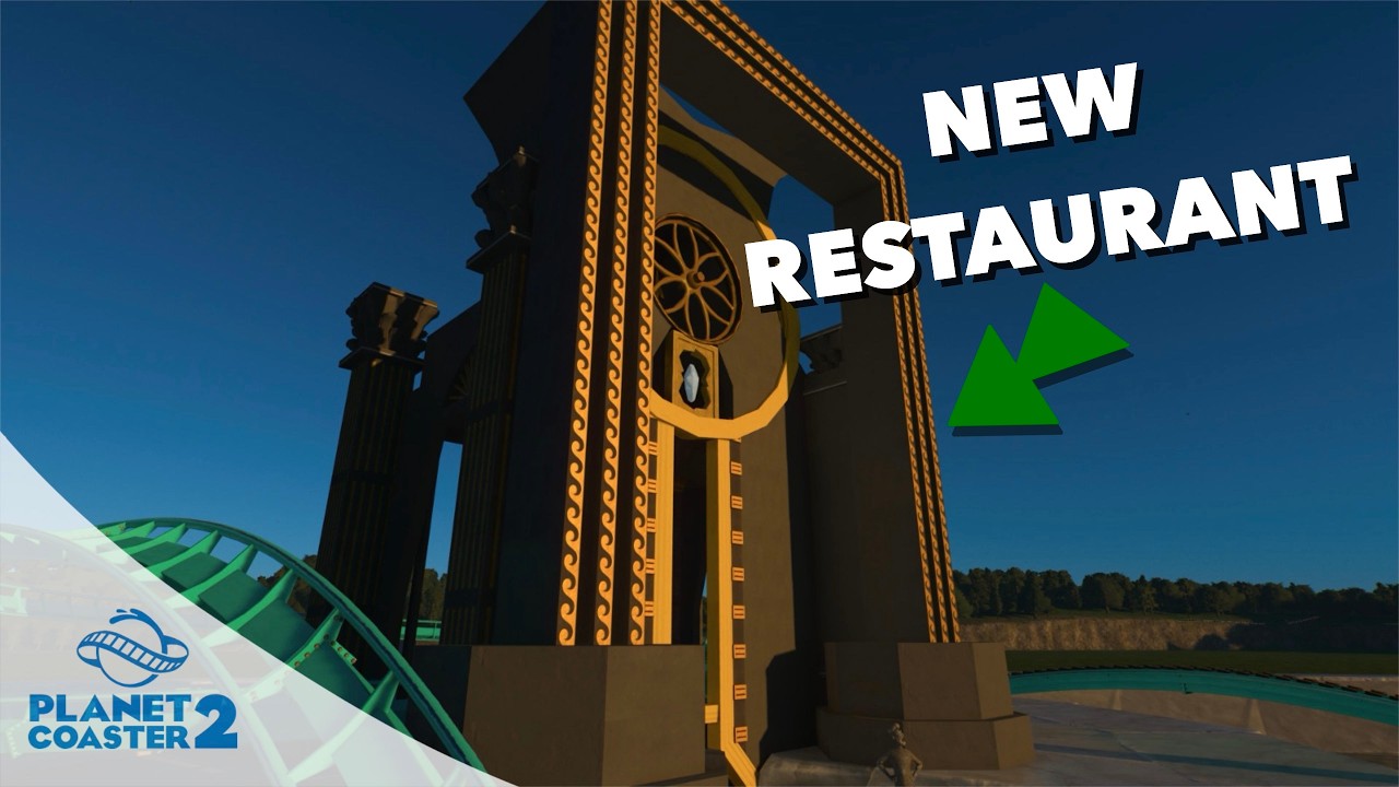 I Built the Atlantis Restaurant Entrance | Planet Coaster 2