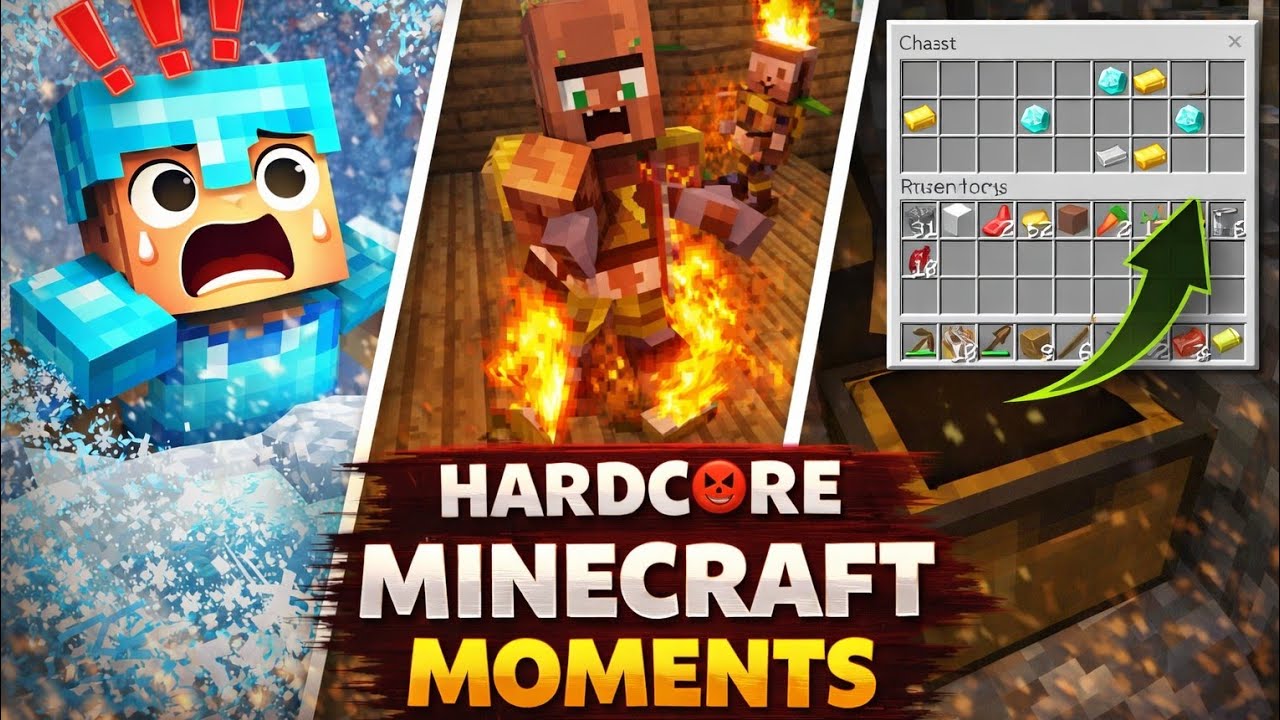 BEST Hardcore Minecraft Moments So Far