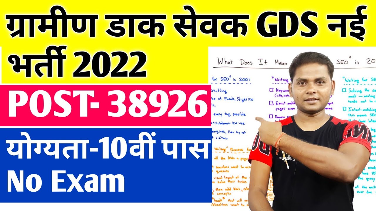 India Post GDS Recruitment 2022 | India Post GDS New Vacancy 2022 | Post Office Vacancy 2022