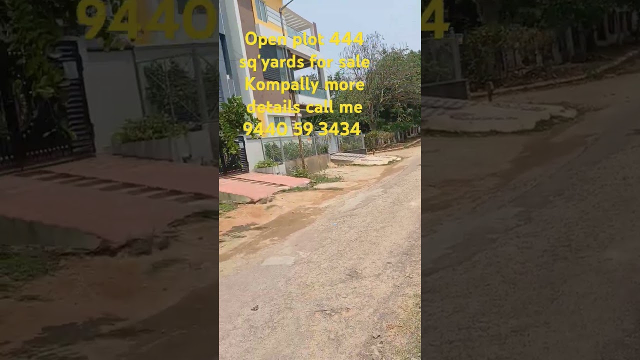 Open plot for sale Kompally more details call me 9440 59 3434