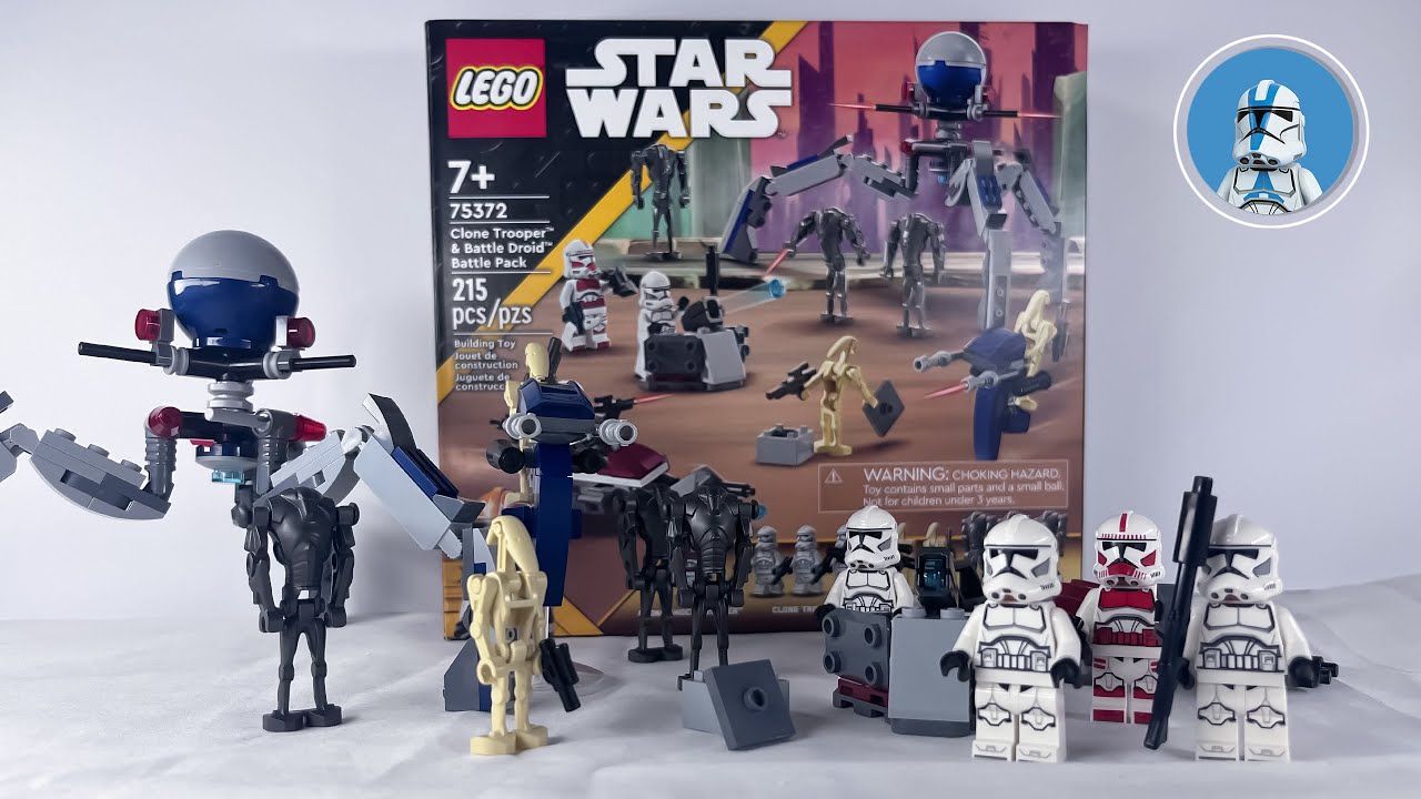 LEGO STAR WARS Clone Trooper & Battle Droid  Battle Pack 75372 SPEED BUILD