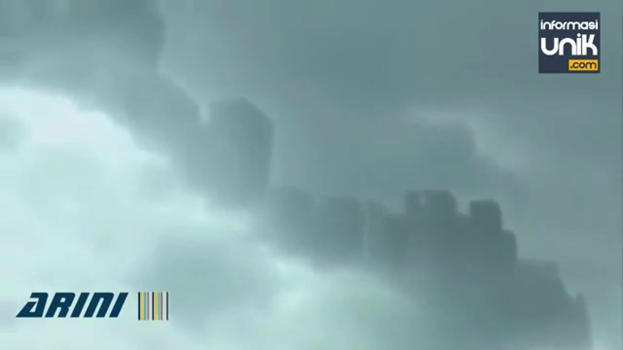 penampakan kota di atas awan di china