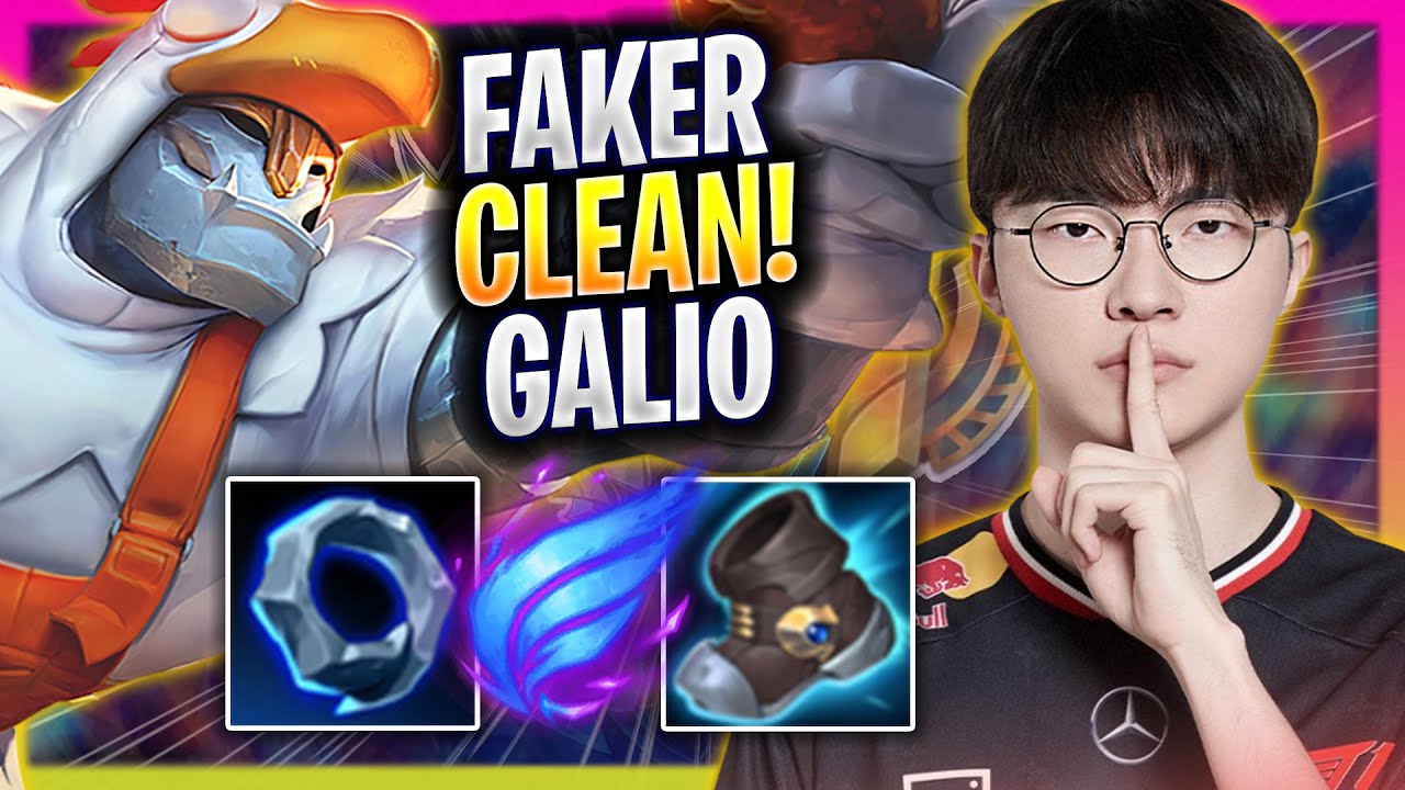 FAKER IS SO CLEAN WITH GALIO! - T1 Faker Plays Galio MID vs Orianna! | Season 2025