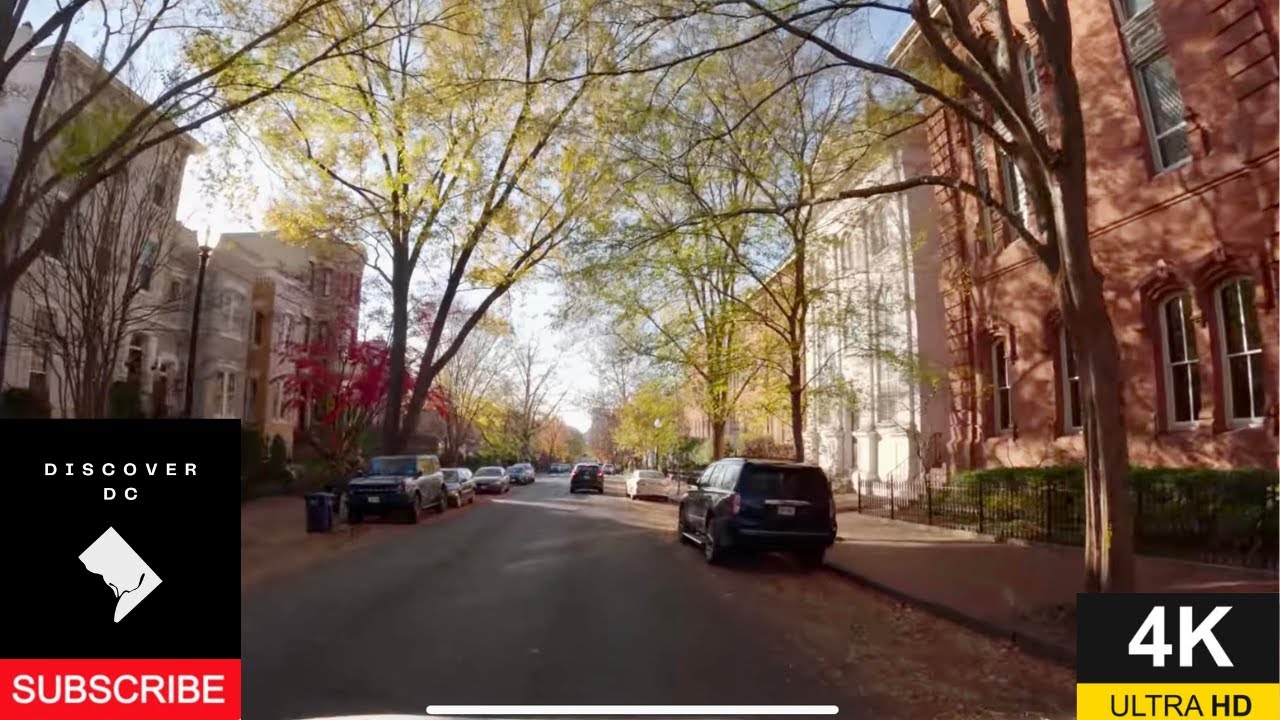 [Discover DC] 4K Driving in Old Town Alexandria Virginia, Washington DC, Georgetown, Embassy Row