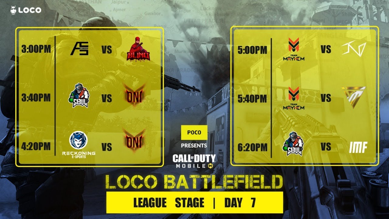 [DAY 7] LOCO Battlefield League Stages | Poco | Battlemania Esports