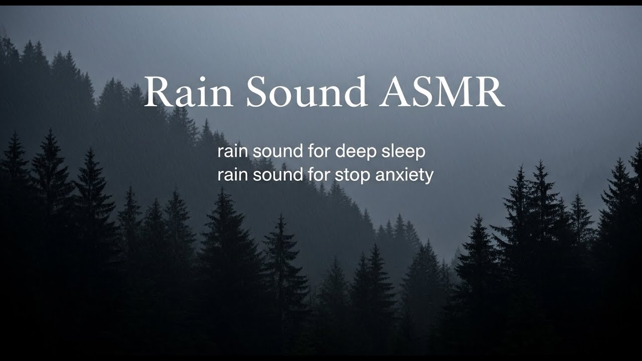 Gentle Rain and Thunder Ambience for Deep Sleep, Anxiety Relief, and Inner Peace for Deep Night