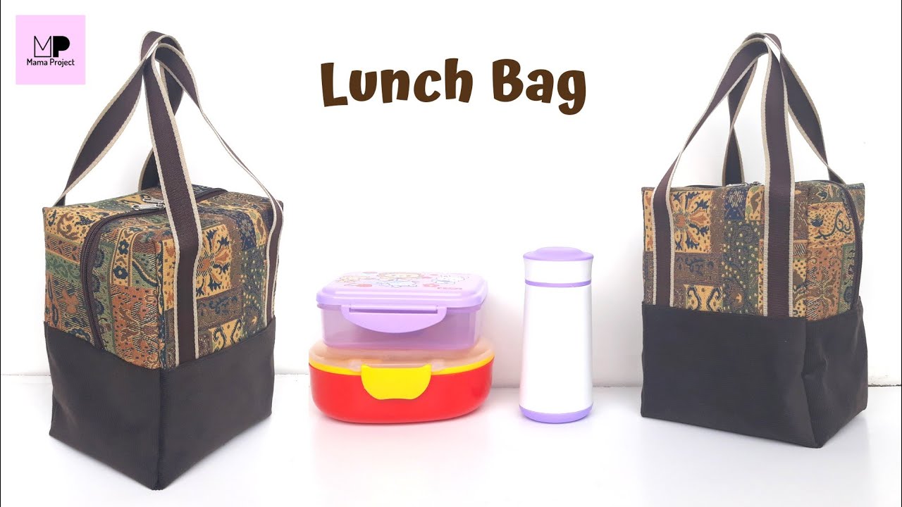 DIY lunch bag tutorial | Lunch bag sewing tutorial | Diy Lunch Bag