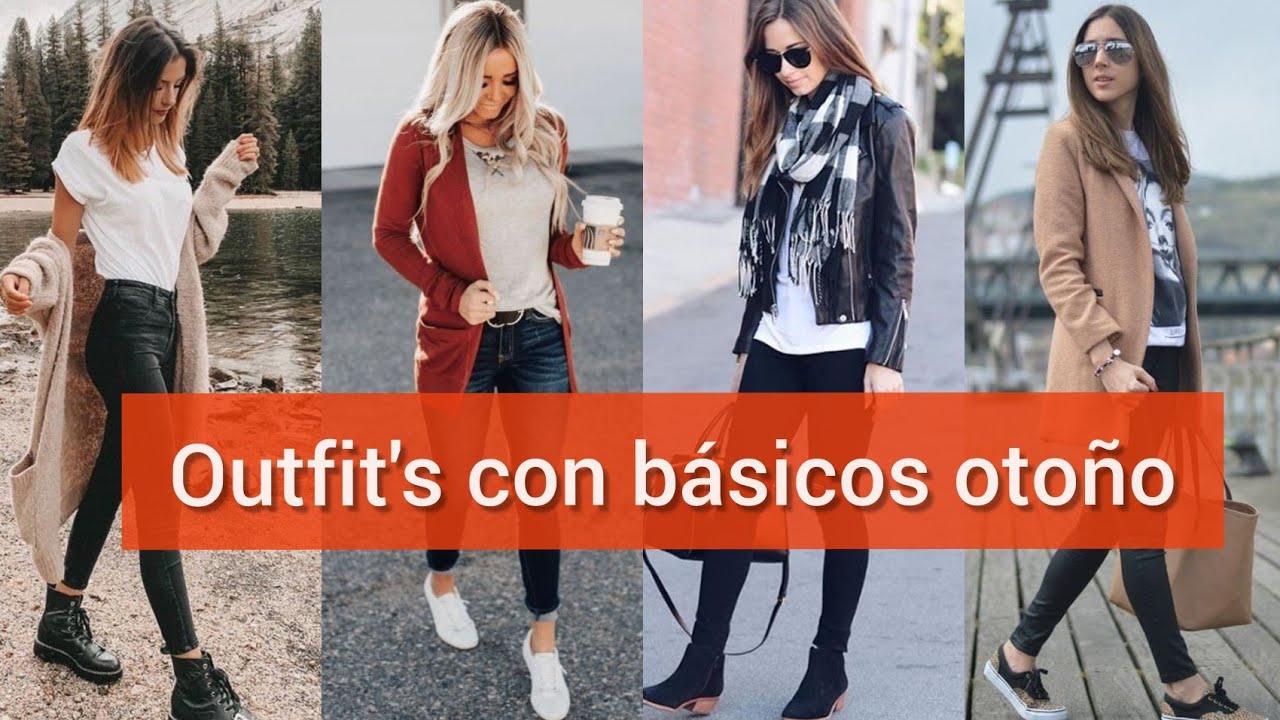 Outfit's con básicos para la llegada de otoño-a cierto total