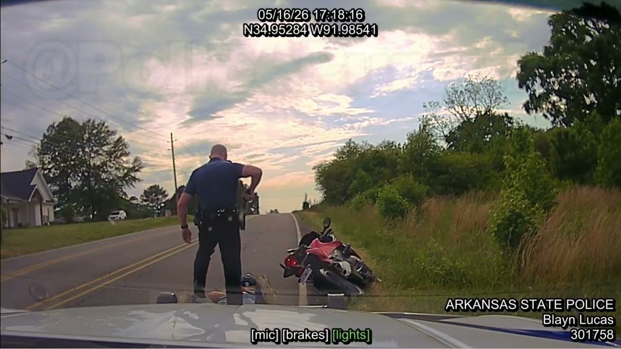 Motorcycle rider (Honda VFR1200) flees Arkansas State Police at 130+ MPH - HIGH SPEED PURSUIT #chase