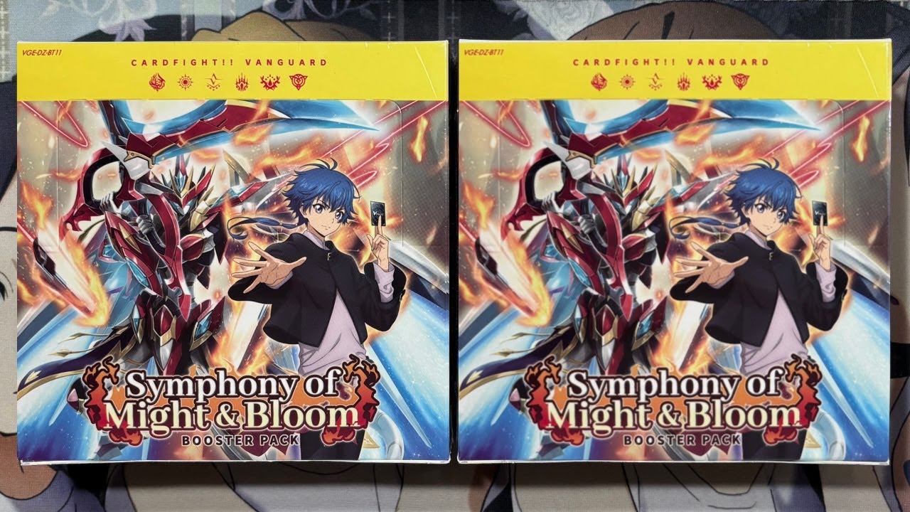Открытие двух бустерных наборов Symphony of Might & Bloom для Cardfight Vanguard (на английском я...