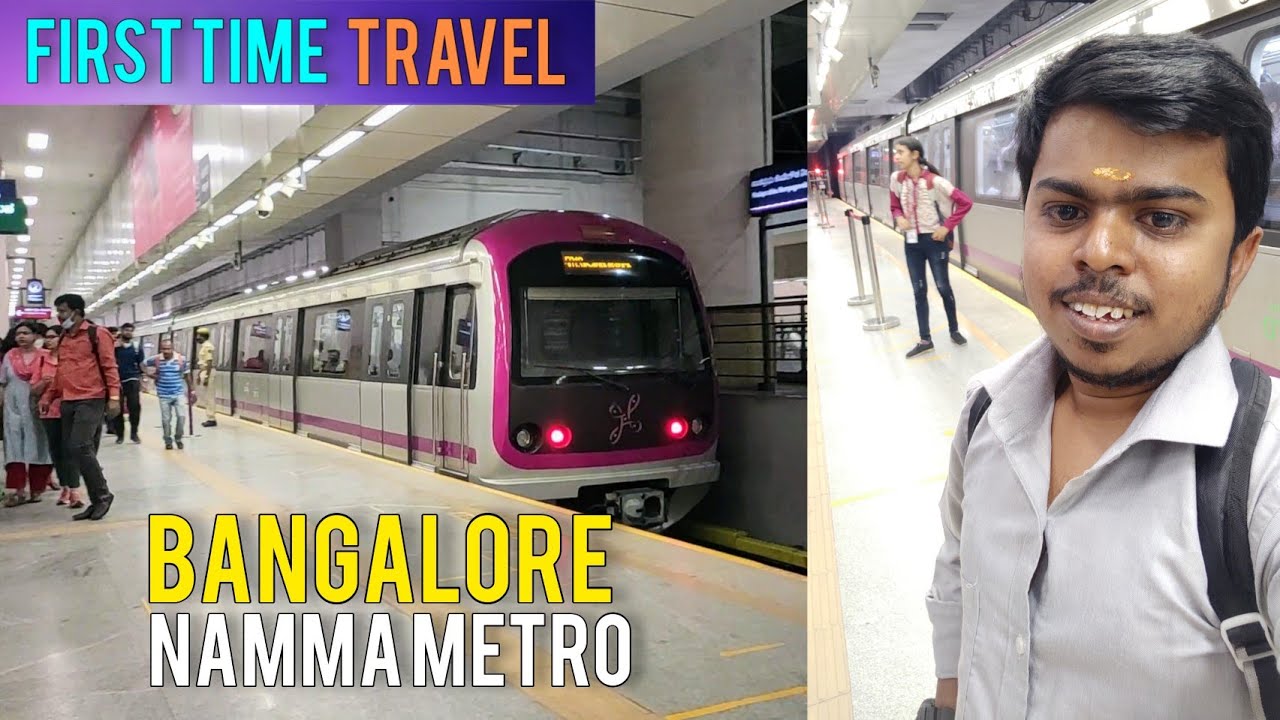 First Time Travel in Bangalore Metro Train | Bangalore Namma Metro Travel Vlogs | TN 24