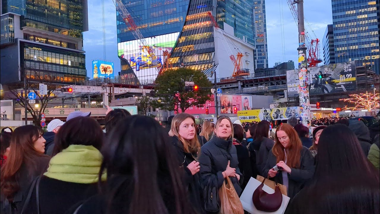 Virtual Walking Tour in Shibuya, Omotesando and Harajuku. Tokyo, Japan. 