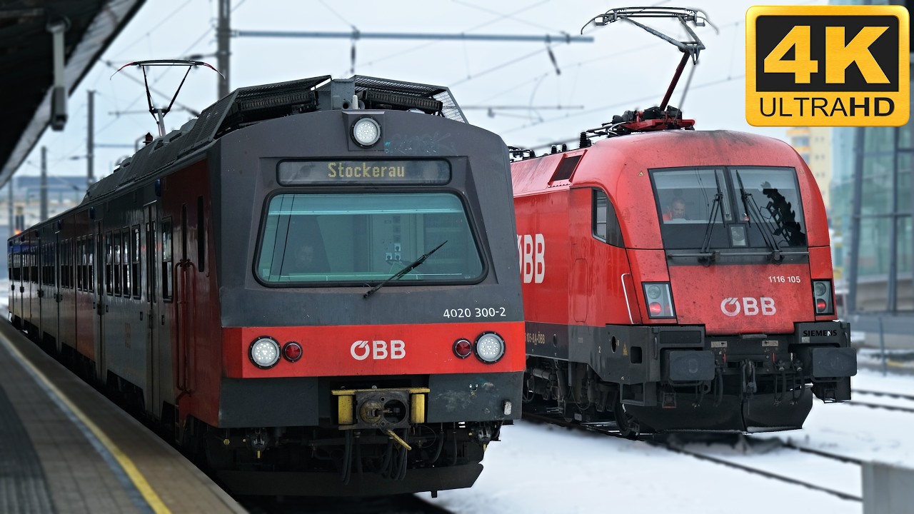 Z&uuml;ge Wiener Neustadt Hbf ● 21.02.2026