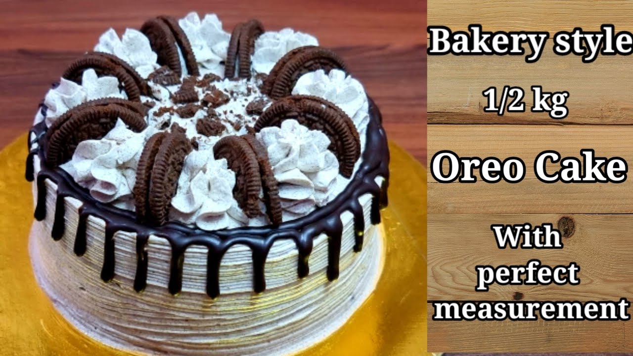Oreo Cake | Perfect Bakery Style Oreo Cake | Easy Birthday Cake | Eggless and without oven Cake