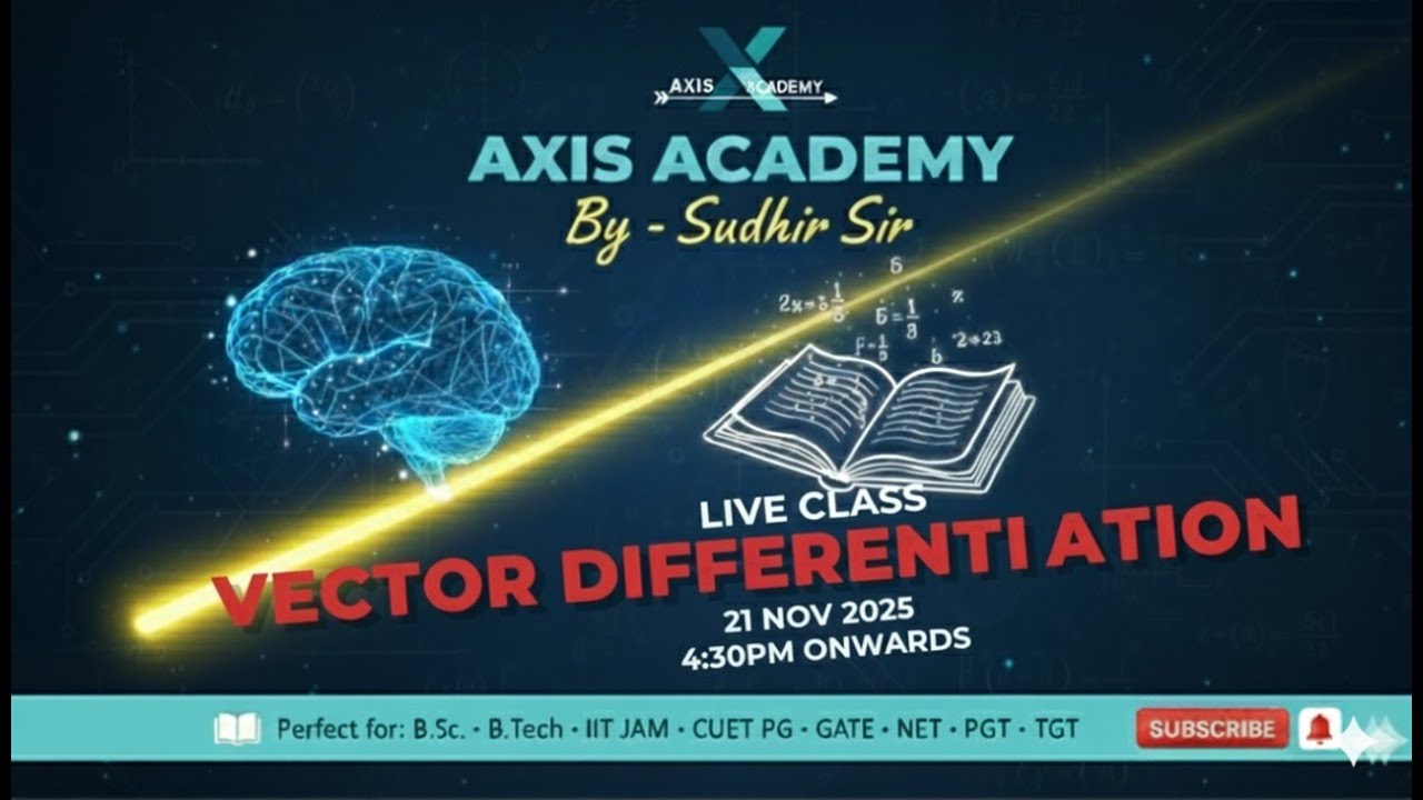 LIVE: Vector Differentiation - 01– Complete Concept + Problem-Solving