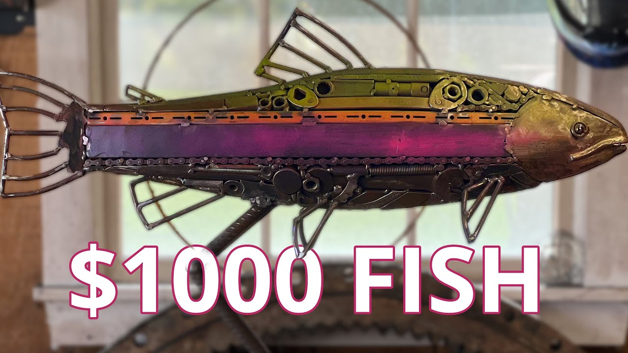 Trash to Trophy: Building a Massive Rainbow Trout From Scrap Metal