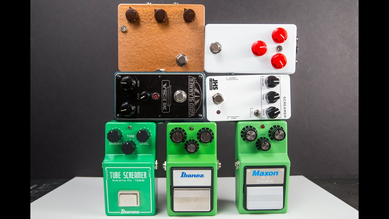 Ibanez Maxon Stew Mac Mesa JHS Tube Screamer pedals into Mesa Badlander 25 with a Jackson KE-2 Klon