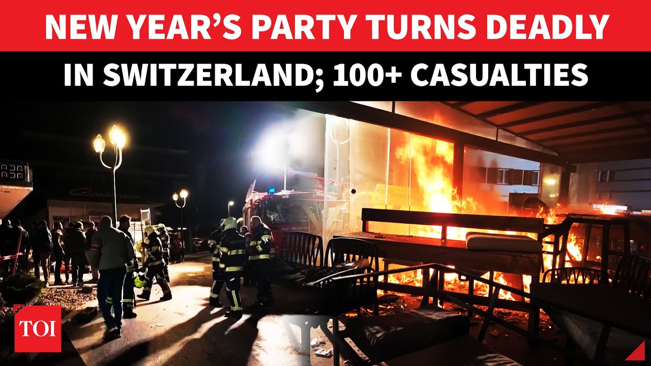 100+ Casualties In Switzerland; New Year Celebrations Turn Deadly As Fire Engulfs Luxury Ski Resort