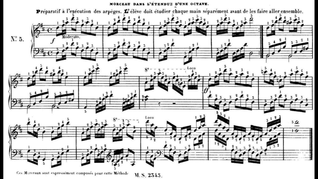 Moscheles Morceaux nos. 3-5 from the Méthode des Méthodes
