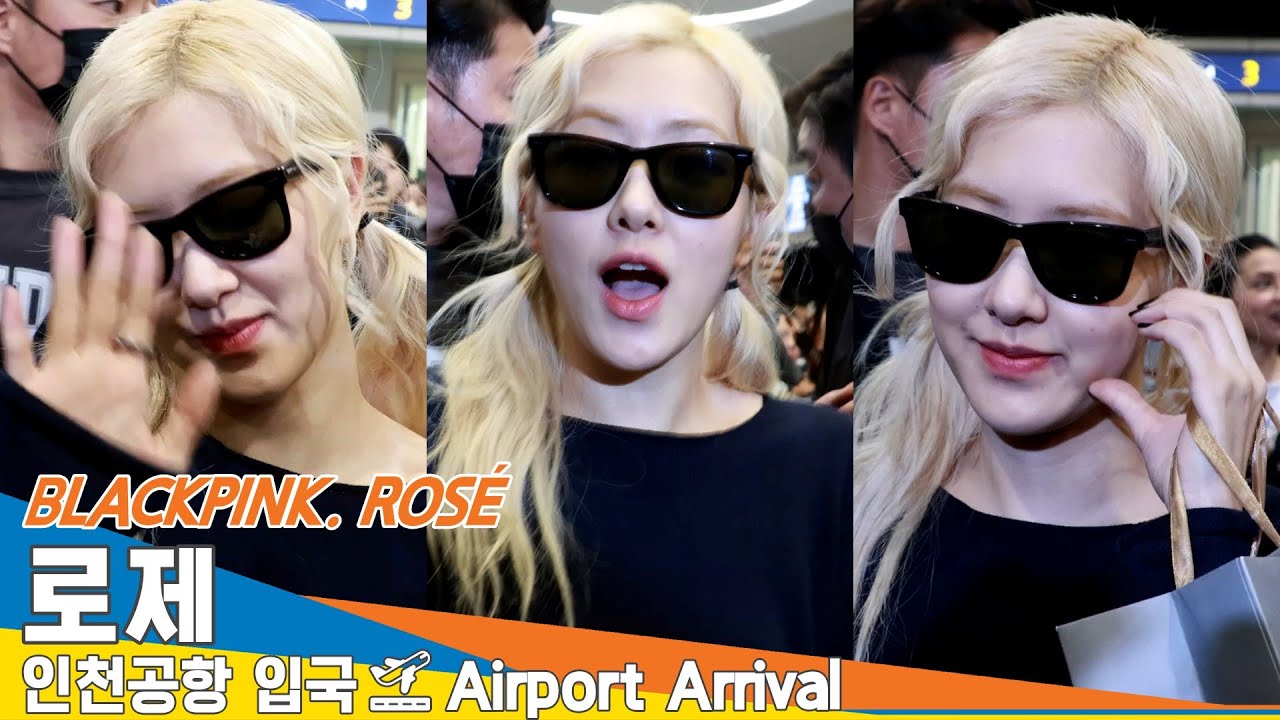 [4K] 블랙핑크 로제, 블링크가 좋아하는 '채영'이😍 전세계는 '아파트' 열풍(입국)✈️BLACKPINK 'ROSÉ' Airport Arrival 2024.11.12 Newsen
