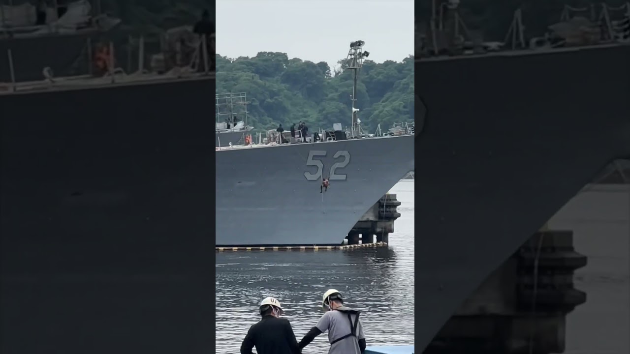 Just hanging out on a Monday morning #navy #ships #ocean #painting #working #hanging #funny #cool