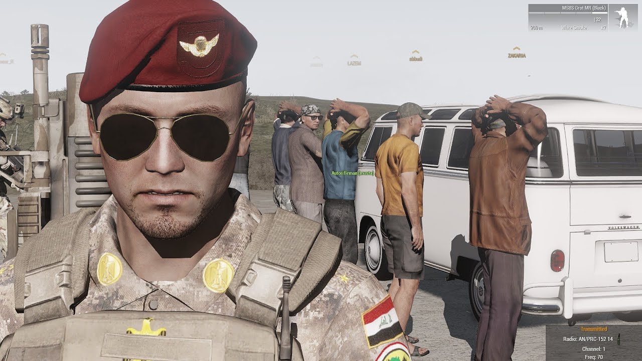 Арест банды, нападавшей на иракскую армию | Arma3