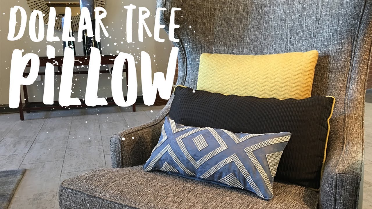 Dollar Tree Decorative Pillow Using Bling Wrap