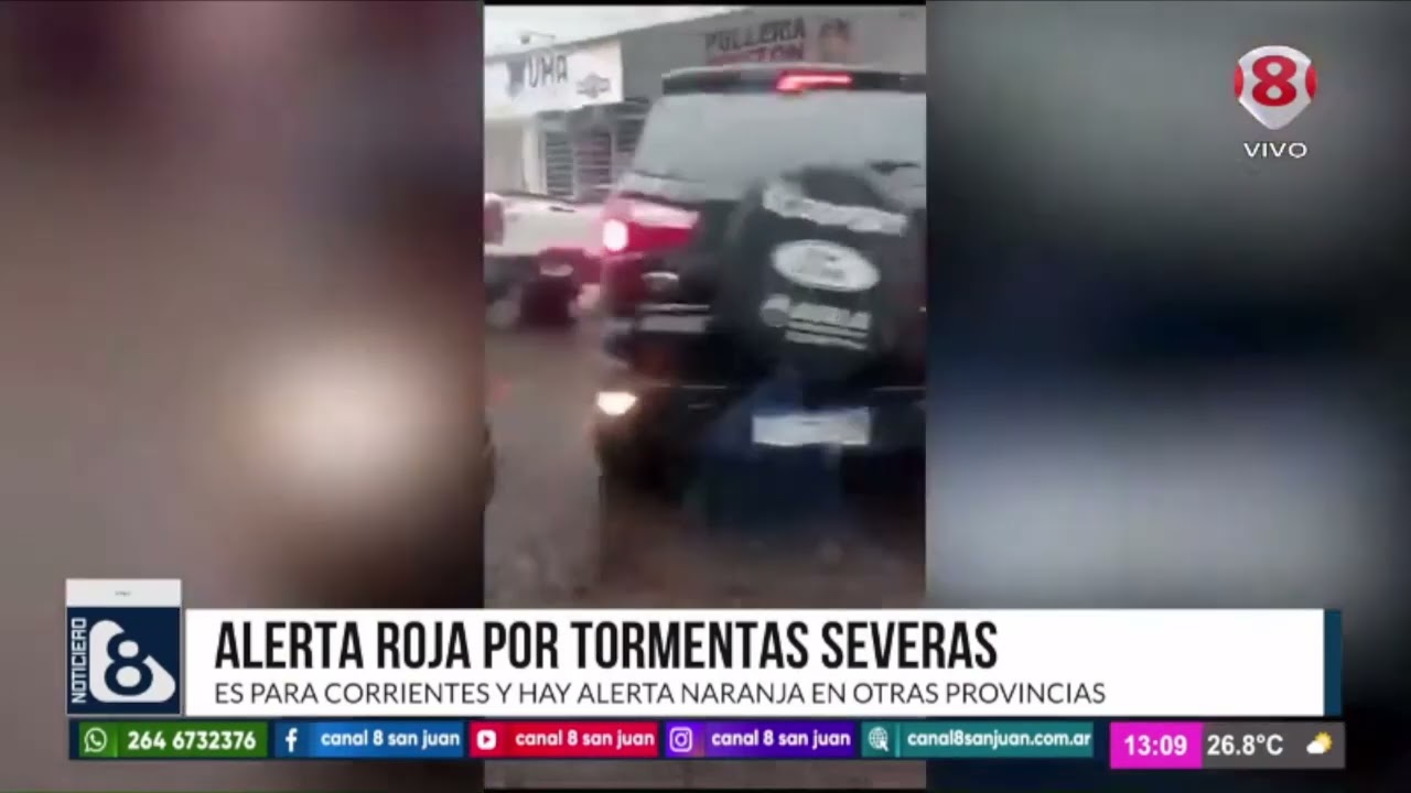 ALERTA POR TORMENTAS SEVERAS