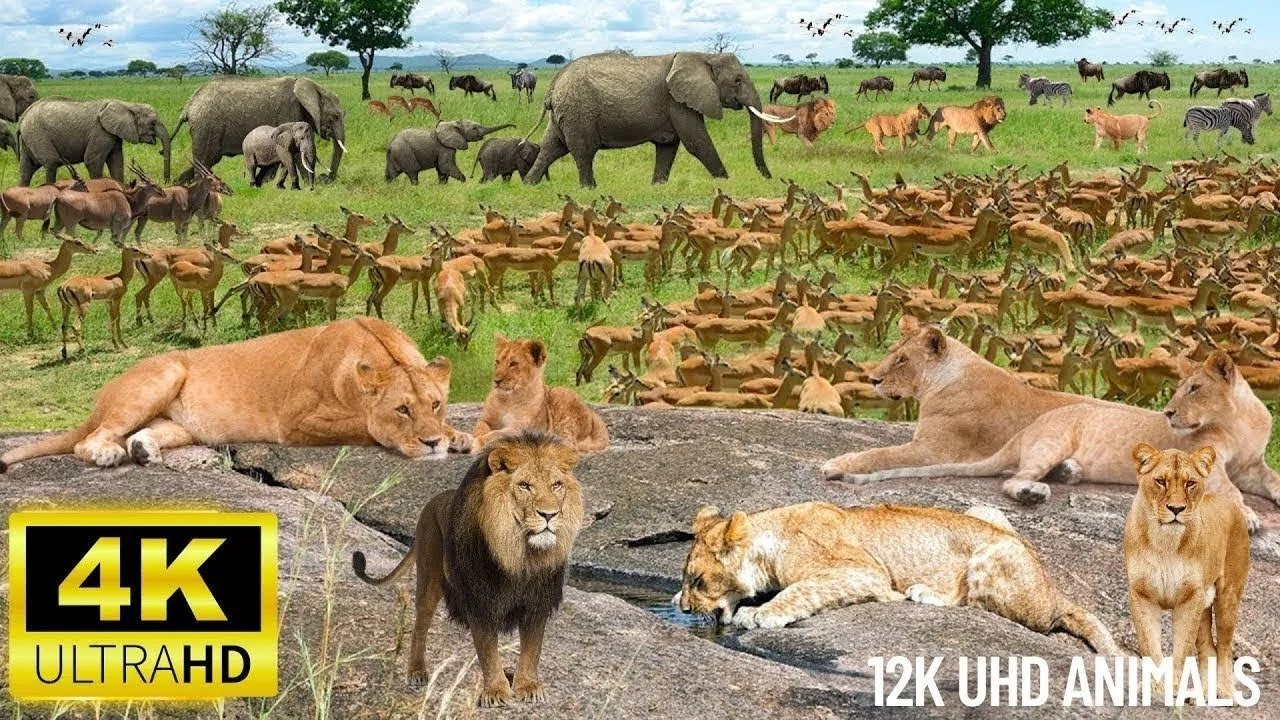 4K African Safari The Majestic Creatures of Okavango Delta – Scenic Wildlife Film