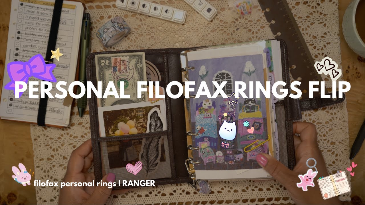 Chatty Filofax Personal Rings Flip | #plannercommunity #cozygaming