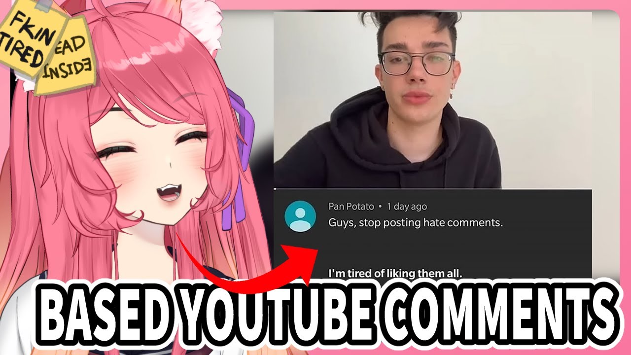 Kitsu реагирует на лучшие комментарии VaazkL на YouTube | Реакция Vtuber на мемы