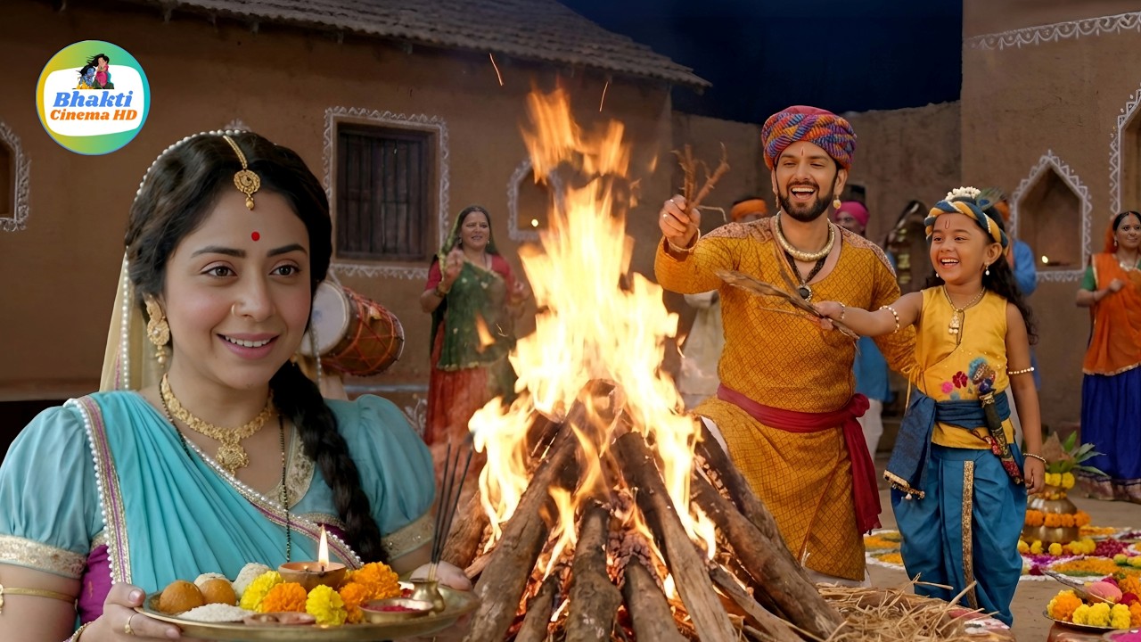 वृन्दावन में कान्हा और बाबा ने सबके साथ मिलकर किया होलिका दहन || Yashomati Maiya Ke Nandlala